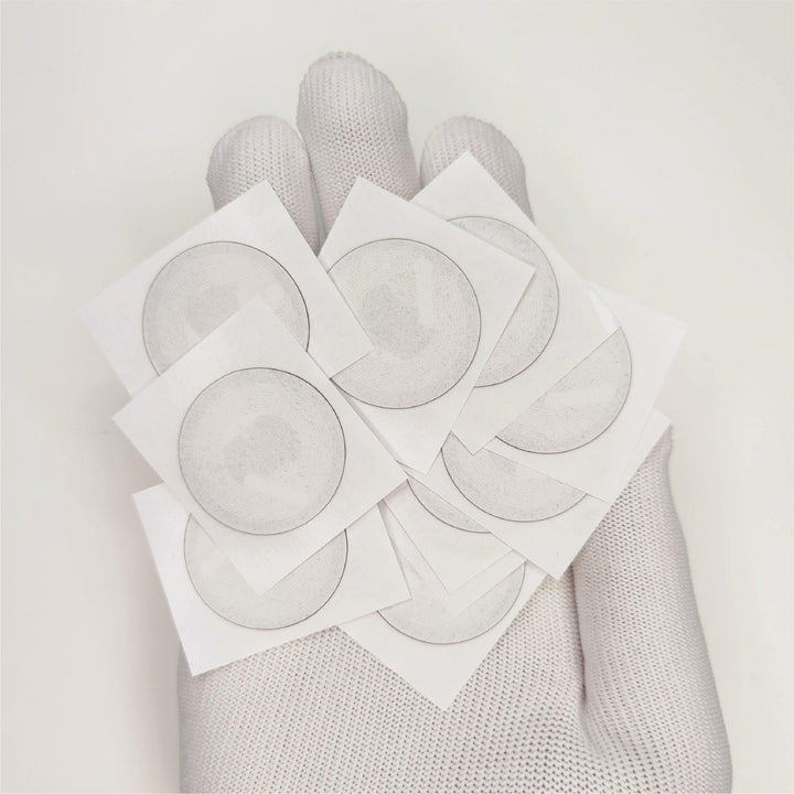 White NFC Soft Stickers with Ferrite - NFC Tagify