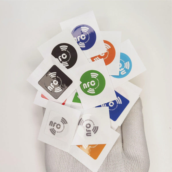 Colored NFC Label Stickers - NFC Tagify