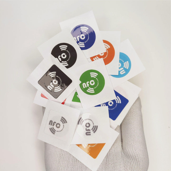 Colored NFC Label Stickers - NFC Tagify