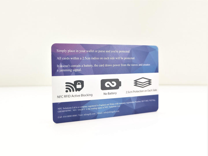 RFID / NFC Blocker Card - NFC Tagify