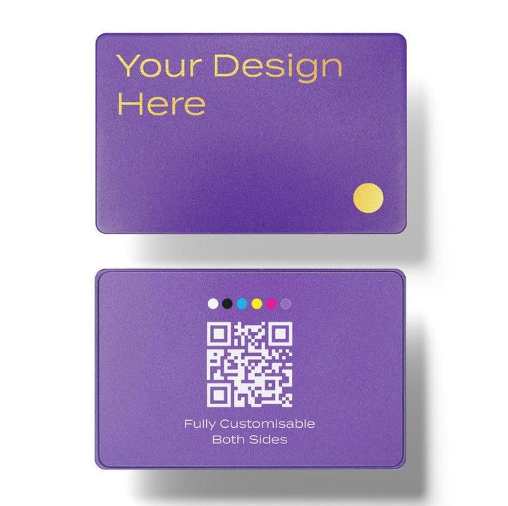 Coated Metal Digital Cards - Engraving & Printing - NFC Tagify
